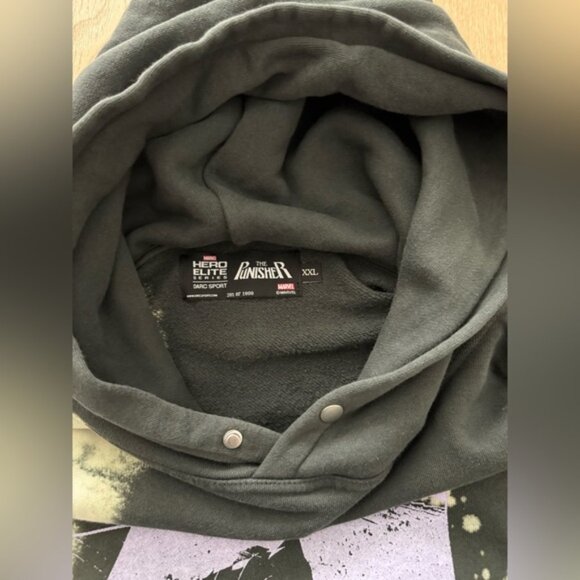 Darc Sport The Punisher Hoodie Mens Sweatshirt XXL Excellent Condition - Picture 4 of 4